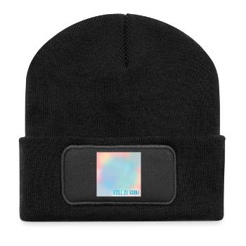 MOURNING MUCH TOO EARLY - Recycled Patch Beanie - black - Front