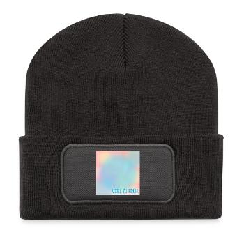 TRAUER VIEL ZU FRÜH - Recycelte Patch Beanie - Dunkelgrau - Vorne
