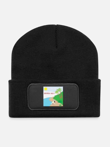 Summer-villa - Recycled Patch Beanie - black