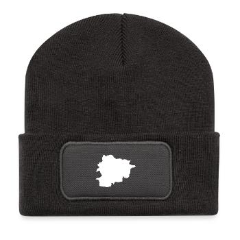 Andorra Contour Silhouette - Recycled Patch Beanie - dark grey - Front