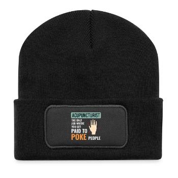 Praticien Expert Spécialisé en MTC Agréé - Beanie recyclé à patch - noir - Devant