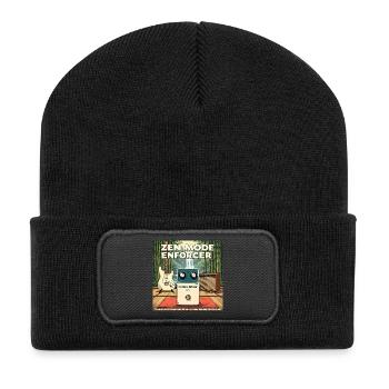 .... and finally the bandmates are quiet! - Recycled Patch Beanie - black - Front