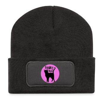 Equality Meow Cat - Recycled Patch Beanie - dark grey - Front