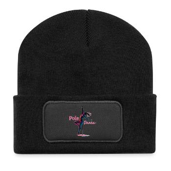 Danseuse au poteau Don acrobatique élégant - Beanie recyclé à patch - noir - Devant