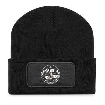 Fait à la perfection mûri à la perfection parfait - Beanie recyclé à patch - noir - Devant