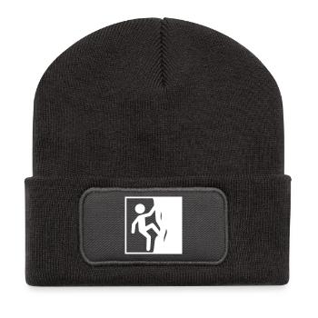 Climbing Symbol Sport - Recycled Patch Beanie - dark grey - Front