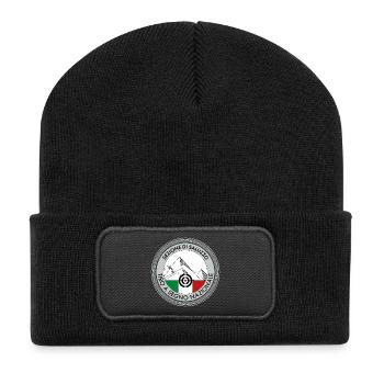 TSN-SALUZZO – Frontlogo - Recycelte Patch Beanie - Schwarz - Vorne