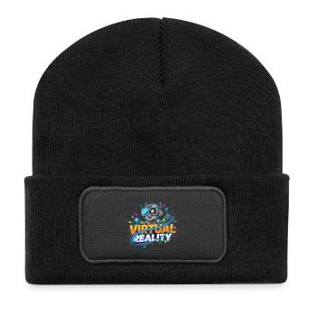 Virtual-Reality Gaming Technologie Kidstyle - Recycelte Patch Beanie - Schwarz - Vorne