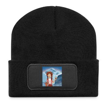 Heidi Switzerland - Recycelte Patch Beanie - Schwarz - Vorne