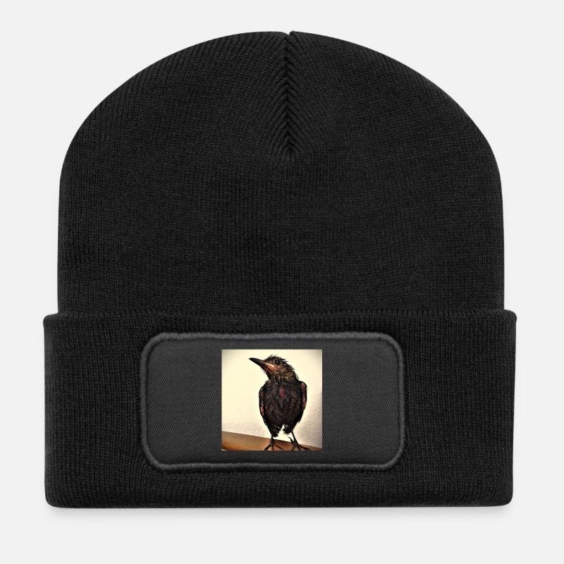 Frisch gebadet... - Recycelte Patch Beanie - Schwarz