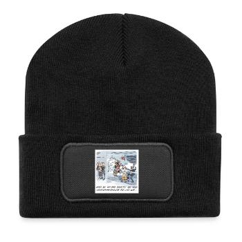 Une nouvelle culture d’entreprise a émergé - Beanie recyclé à patch - noir - Devant