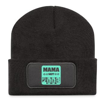 2008 - Recycelte Patch Beanie - Dunkelgrau - Vorne