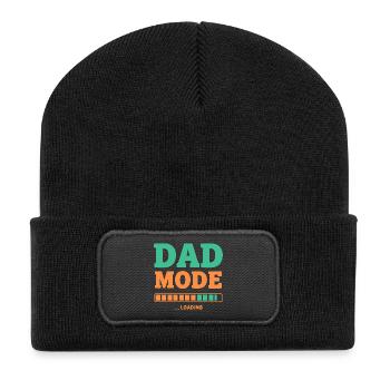 Dad Mode Loading for Proud Fathers-to-be - Recycled Patch Beanie - black - Front