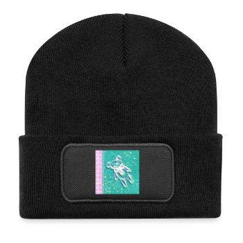 Ourson Bulle Propre - Beanie recyclé à patch - noir - Devant