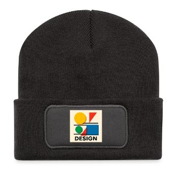 Geometry Bauhaus Colorful Composition - Recycled Patch Beanie - dark grey - Front
