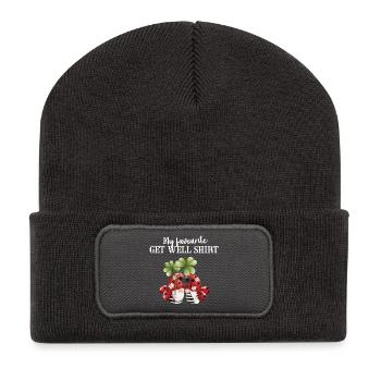 Get Well Get Well Health Ladybug - Recycled Patch Beanie - dark grey - Front