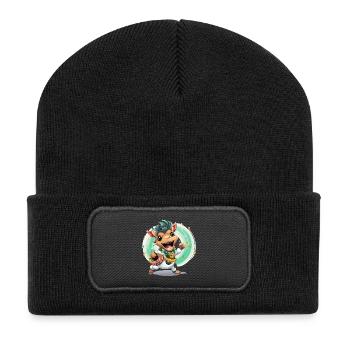Cow drummers in carnival - Recycled Patch Beanie - black - Front