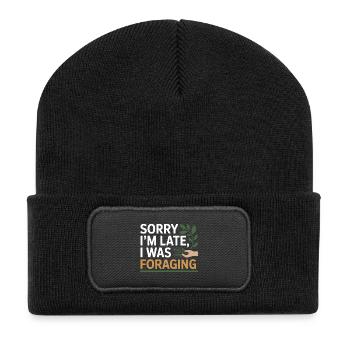 Certified Clinical Forager Botanical Expert Gear  - Recycled Patch Beanie - black - Front