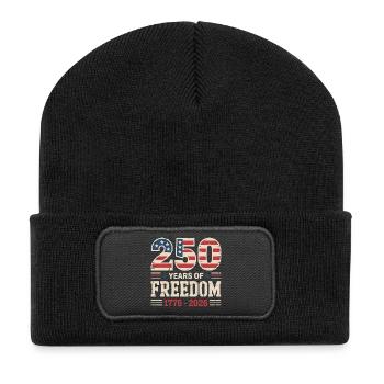 250 Years of USA Freedom Independence Design - Recycled Patch Beanie - black - Front