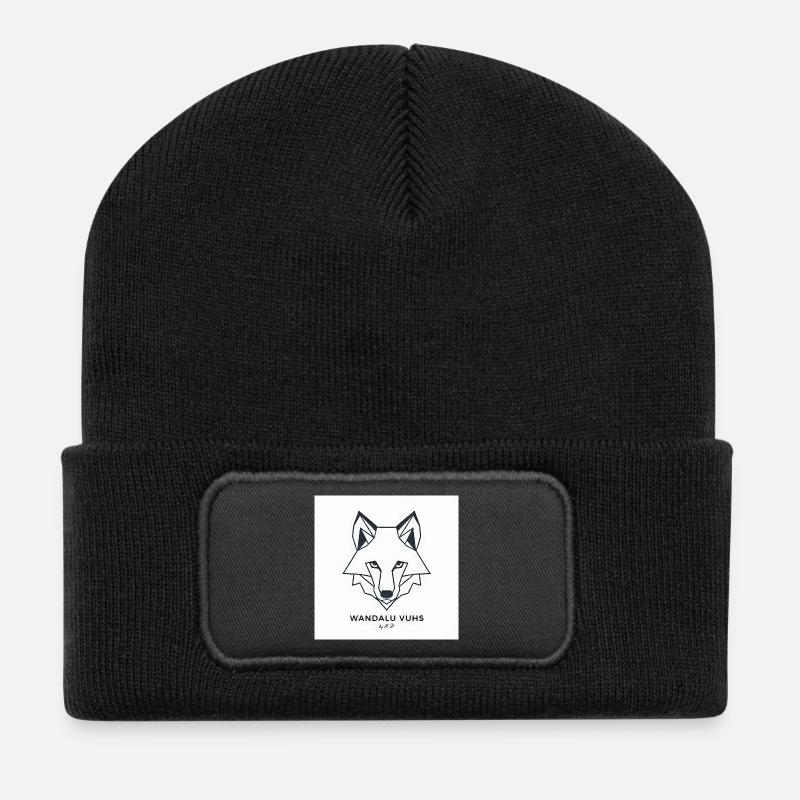 Wandalu Vuhs Fuchs - Recycelte Patch Beanie - Schwarz