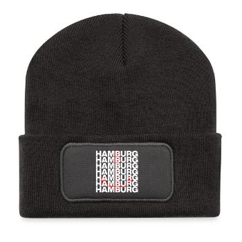 HAMBOURG LIEBE HH HAFENPOWER ANKER - Beanie recyclé à patch - charbon - Devant