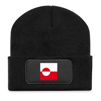 Groenland - Beanie recyclé à patch - noir - Devant