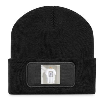 T-shirt à réflexion encadrée - Beanie recyclé à patch - noir - Devant