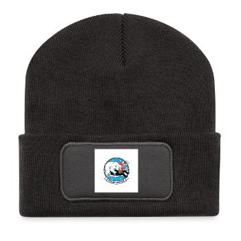 Dessin animé PolarJustice - Beanie recyclé à patch - charbon - Devant