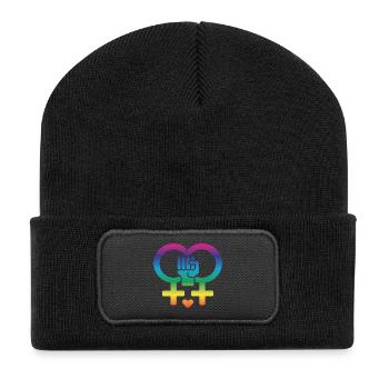 Women's rights, women's power - Recycled Patch Beanie - black - Front