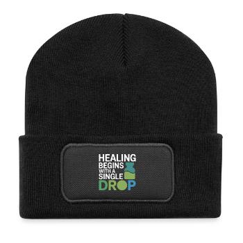 La guérison de l’homéopathie débute Single Drop Professional - Beanie recyclé à patch - noir - Devant