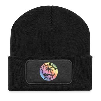 Mallorca 2026 Colorful - Recycled Patch Beanie - black - Front