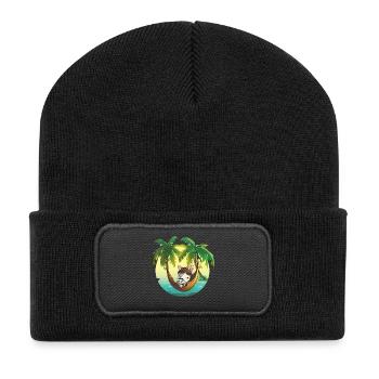 Coconut Hammock Island Dream - Recycled Patch Beanie - black - Front