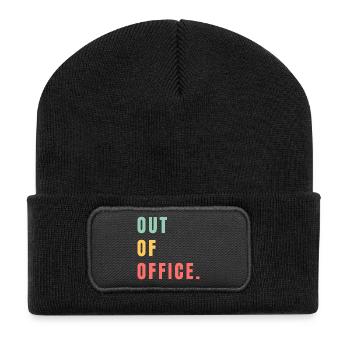 Out of Office - Recycled Patch Beanie - black - Front