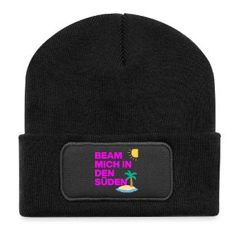 BEAM ME SOUTH, MALLE CALLING! HOLIDAY BACHELOR PARTY - Recycled Patch Beanie - black - Front