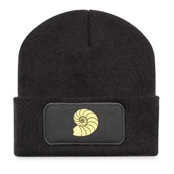 Dessin Ammunit - Beanie recyclé à patch - charbon - Devant