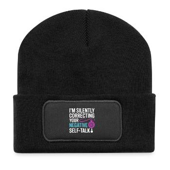 Certified Clinical Cognitive Specialist Apparel  - Recycled Patch Beanie - black - Front