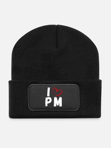 J’adore PM | J’adore PM | Gestion de produit - Beanie recyclé à patch - noir