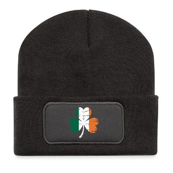 Fierté irlandaise - Beanie recyclé à patch - charbon - Devant