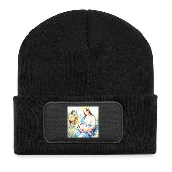 Nativity of Jesus - The Holy Family - Recycled Patch Beanie - black - Front