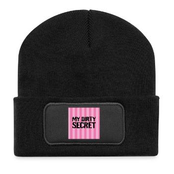 Mein Schmutziges Geheimnis - Recycelte Patch Beanie - Schwarz - Vorne