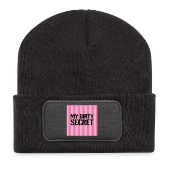 My Dirty Secret - Recycled Patch Beanie - dark grey - Front