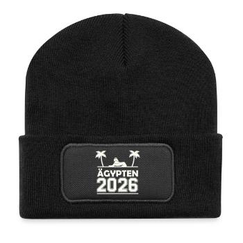 Egypt 2026 Silhouette - Recycled Patch Beanie - black - Front