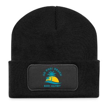 Koh Samet Ao Phai Beach Sunset - Recycled Patch Beanie - black - Front