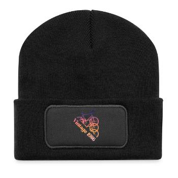 1986 vintage - Recycled Patch Beanie - black - Front