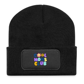 Cool Moms Club No1 - Recycled Patch Beanie - black - Front