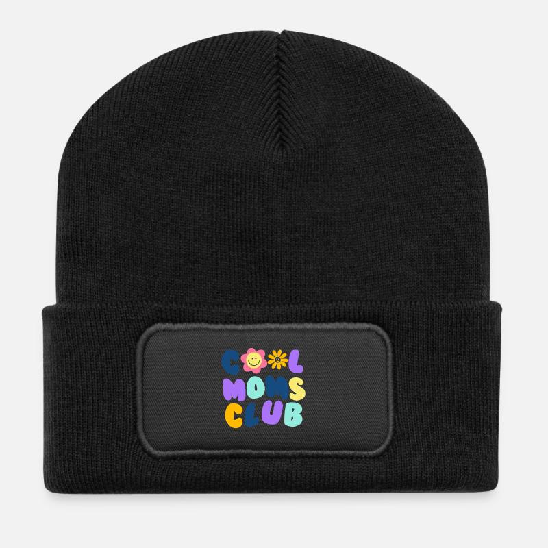 Cool Moms Club No1 - Recycled Patch Beanie - black