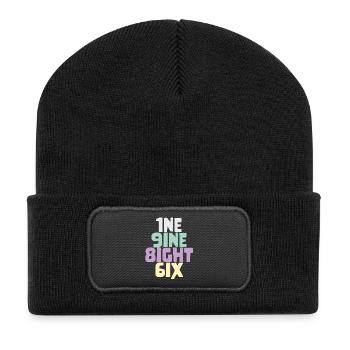 Millésime 1986 - Beanie recyclé à patch - noir - Devant