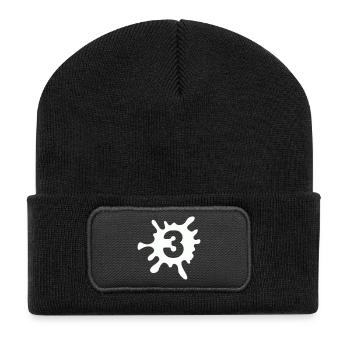 klecks_3- - Recycled Patch Beanie - black - Front