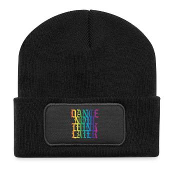 Dance now think later - Recycled Patch Beanie - black - Front