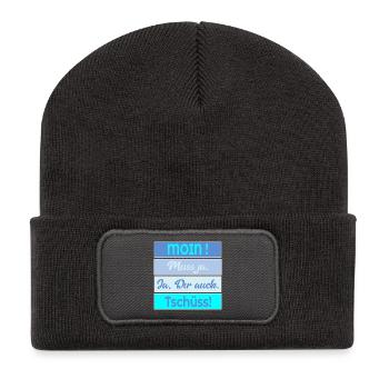 Chat Moin Bye - Recycled Patch Beanie - dark grey - Front
